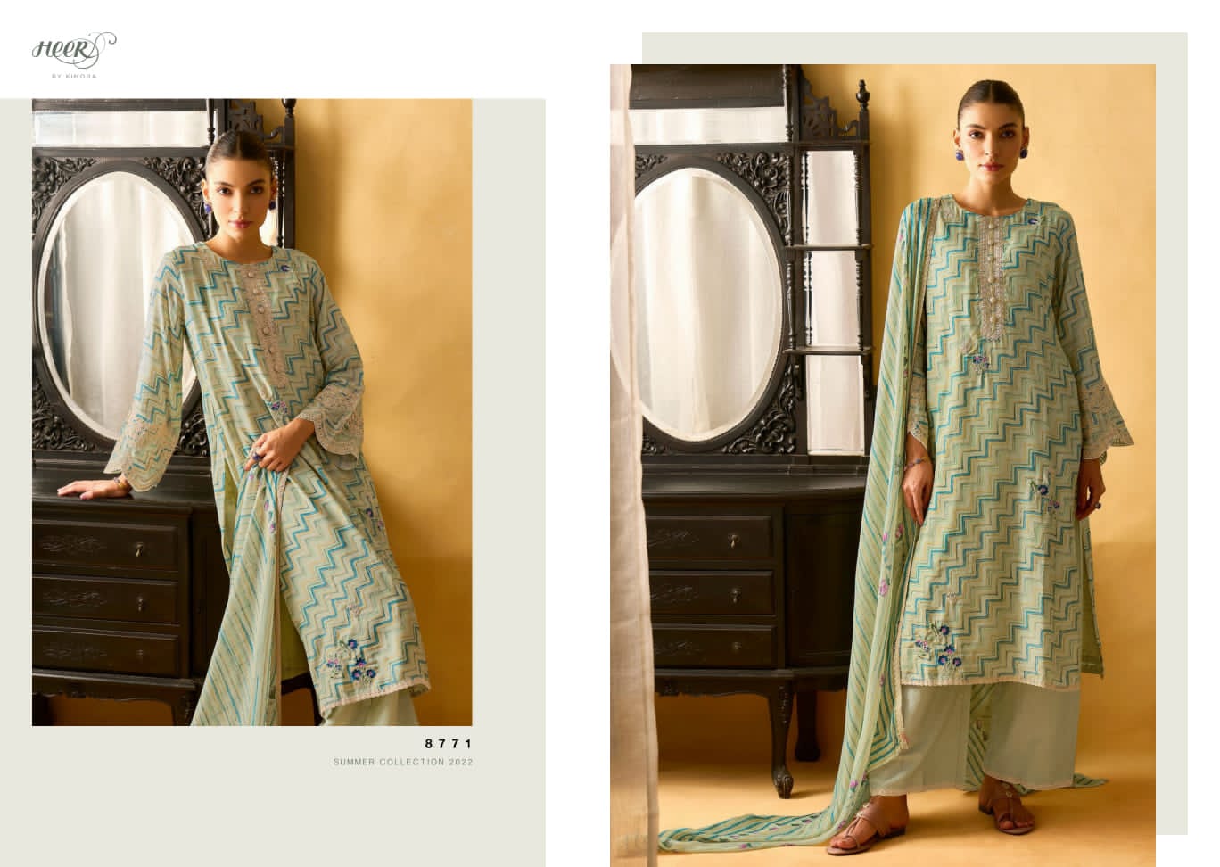 Kimora Heer Tarang Fancy Pure Muslin Printed Fancy Latest Salwar Suit Collection